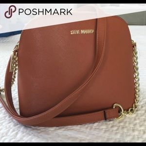 Steve Madden cross body purse in cognac